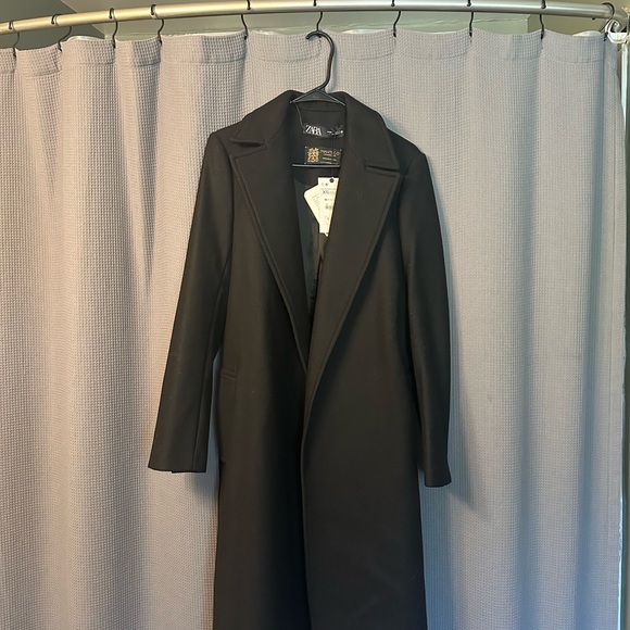 Zara Manteco Wool Wrap Coat - Picture 3 of 6